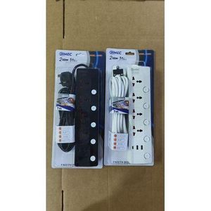 BIMEC 7M Heavy-Duty Extension Power Strip with Individual Switches & USB