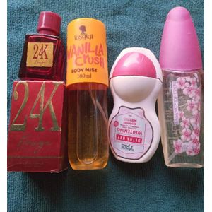 Rouge24k 30ml+Vanilla crush 100ml+Tag roll on 50 ml+Essence of Eden 100ml(4 items)