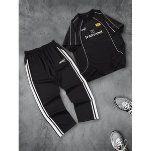 High and Best Quality Customized Black Up And Down. Unisex’s T-shirt And Joggers