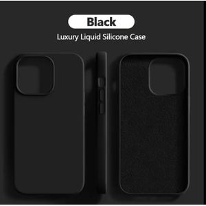 iPhone 16 pro Silicone Protective Case – Matte Black Elegance with Full Camera Coverage, Shockproof Corners & Scratch-Resistant Shield. ( Black )