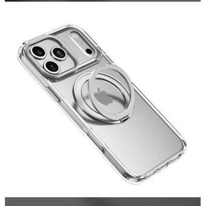  Magnetic crystals clear case for iPhone 17 pro max