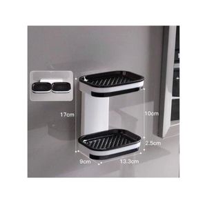 DOUBLE LAYER SOAP HOLDER DISH RACK SOAP BOX