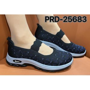 Title* Women's Glitter Knit Slip-On Sneakers 