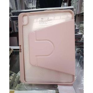 Transparent Back Smart Case with Pencil Holder for IPad 10th Gen & 11th Gen - Pink