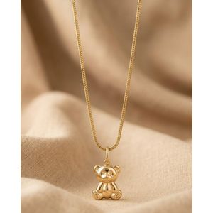 Women Necklace and Teddy Bear Pendant