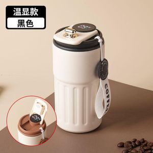 Digital Display Thermos Cup Coffee Cup Mug, 450ml Stainless Steel Vacuum Bottle for Hot & Cold Drinks, Office, Travel