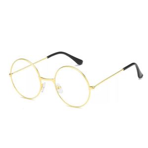 Classic Unisex Round Glasses with Comfort Frame Perfect Addition to Any Outfit, Round Sunglasses for Men & Women, Golden Metal Frame, Clear Transparent Lens, Lightweight Unisex Eyewear, Tech Eyeglasses, Non Prescription Reading Glasses 