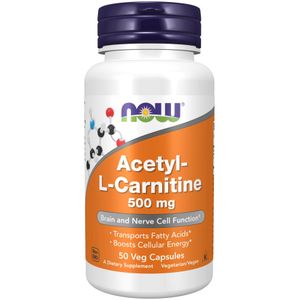 Now Foods Acetyl-L-Carnitine 500 mg x50 Veg Capsules
