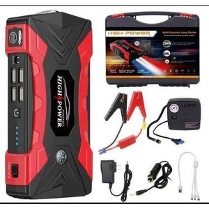 High Power Multi-Purpose Car Emergency Jump-Starter With Tyre Pump & Laptop/Phone Charger Accessories