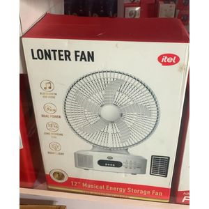itel Lonter Fan 12” Musical Energy Storage Fan (Rechargeable)