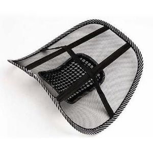 Mesh lumbar back support cushion 