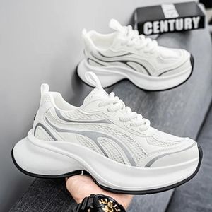 City Fashion Comfortable Leather Gym Unisex Trendy Breathable High Top Versatile Leather Sports Casual Sneakers  Shoes For All Men