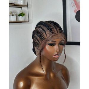 Classic Straight Back Cornrow Wig