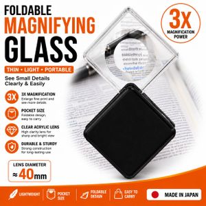 FOLDABLE MAGNIFYING GLASS 3X (40mm)