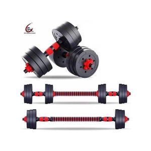 Well Built 20KG Dumbbell Set With Barbell Extension