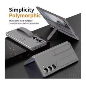 Protective case with inbuilt screen protector for Samsung Galaxy z fold 5 - grey