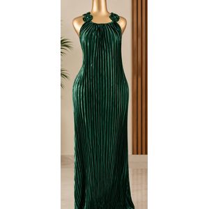 Gogerous long pleated dress for smart ladies
