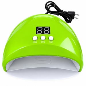 2-in-1 12 LED UV/LED Nail Lamp with LCD Timer Display – USB Powered Gel Nail Dryer - Green