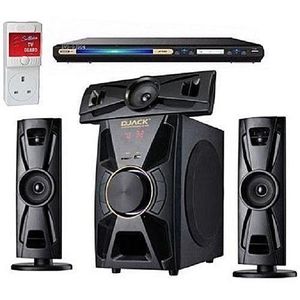 Djack 3.1 Bluetooth HomeTheatre System DJ-403+DVD PLAYER+Pow Surge