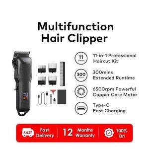 itel Classic-4 IHC-36 Smart-Clipper Digital Dispaly Professional Cordless Hair-Clipper + Barber Cape