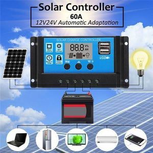 60A 12V / 24V Solar Charge Controller PWM