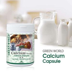 Green World  Calcium Capsule 1000mg × 100 Capsules