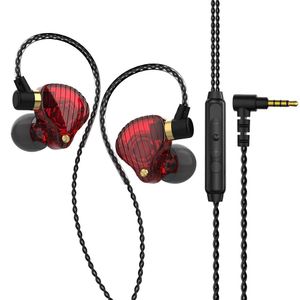 SK3 3.5mm 9-Driver Hybrid Driver HiFi in-Ear Headphones - One Ring of 6-Iron Dual Flatbed,Dual-Gear Tuning,Four-Way Acoustics,Luxury Resin Cavity Flagship Sound Quality (Red)
