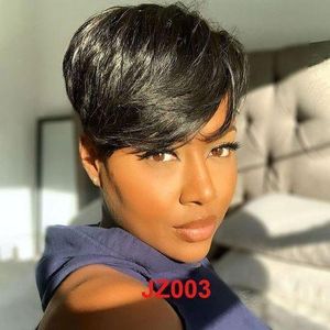 Trendy Pixie Short Hair Wig Natural Colour