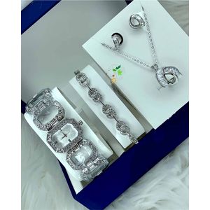 Forecast Elegant & Superior Quality Women's Complete Silver Fashion Wristwatch/Jewelries