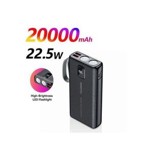 FOOMEE 20000mAh 22.5W Fast Charging Power Bank with Dual LED Floodlights