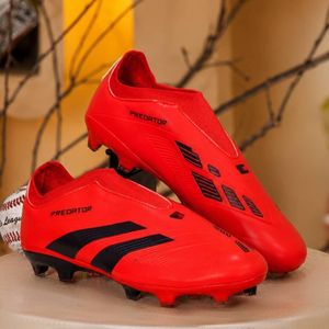Men's Laceless Firm Ground Football Boots - Lightweight Soccer Cleats for Training & Match Play Product Color