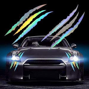 2 PCS Car Sticker Reflective Monster Claw Effect For Car Headlamp Motorbike Truck Decor