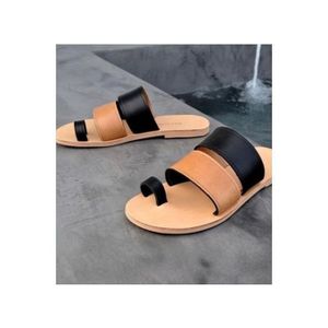 Men Two Step Tiptoe Designer Pam - Brown/Black