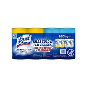 Lysol Disinfecting Wipes ( kills virus in 15 Seconds) - 380 Wipes