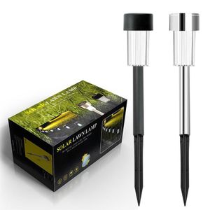 Solar Lights Outdoor Waterproof Stainless Steel LED Garden Lights Pack 10 Warm White for Patio Lawn Yard Landscape Decor