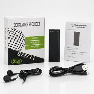 Portable Digital Voice Recorder – Mini USB Recorder, Flash Drive & MP3 Player