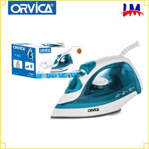 ORVICA LM-2600W - High Professional Portable Steam Iron -White And Green