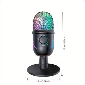 Samsung Studio Microphone with Type-C & iPhone OTG - Professional Gaming Microphone With Noise Reduction - For Live Streaming, Gaming, Podcasts & Video Conferencing - Includes Stand and 3.5mm Headphone Jack