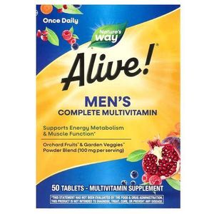 Nature'S Way Alive! Men's Complete Multivitamin - 50 Tablets