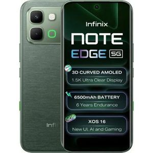 Infinix NOTE Edge 5G - 6.78" (128GB ROM / 8GB+8GB RAM) Dual SIM - 6500mAh - Green
