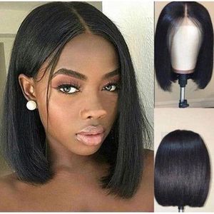 Awoof Female Black Short Straight Hair 2 Bundles For Head Fix
