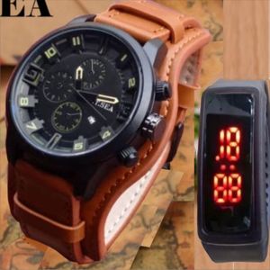 O.T.SEA Exquisite Military Sports Quartz Wrist Watch + Led Watch (2 In 1)