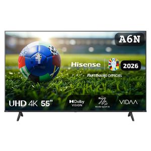 Hisense 55 Inch UHD 4K TV 55A6N (2026 euro) 2years warranty 