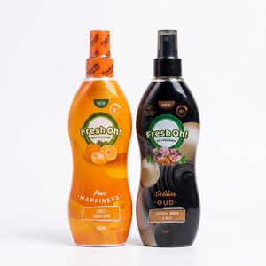 Imperio Fresh Oh! Air Freshener Spray Set - Sweet Tangerine & Oud (250ml - Pack of