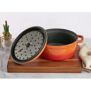Radiance 28cm Enamelled Orange Dutch Oven