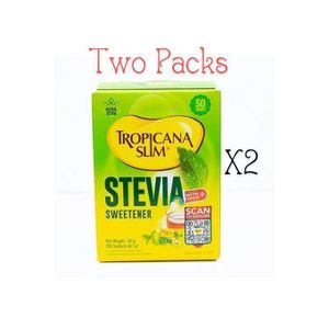 Tropicana Slim Two Packs Of Tropicana Stevia Sweetener - 50 sachets