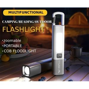 Smiling Shark Rechargeable Zoomable Flashlight