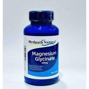 Medpath Natural  Magnesium Glycinate 400mg x100 Tablets