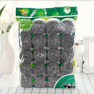 Clo 12 Stainless Steel Cleaning Brush Balls, Kitchen Cleaning Tools, Surface Cleaning Brush, Multi-functional Tool, Rust-proof, Durable Material, Cleaning Brush, Washing Tools, Household Cleaning Supplies, Kitchen Accessories, Faucet Cleaner