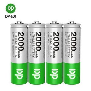 Dp 4 Pcs Of Rechargeable 2000mAh Lithium Batteries